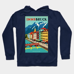 A Vintage Travel Art of Innsbruck - Austria Hoodie